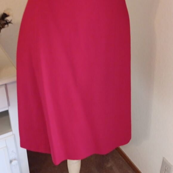 Vintage Talbots Linen Blend Red Dress - Picture 3 of 11